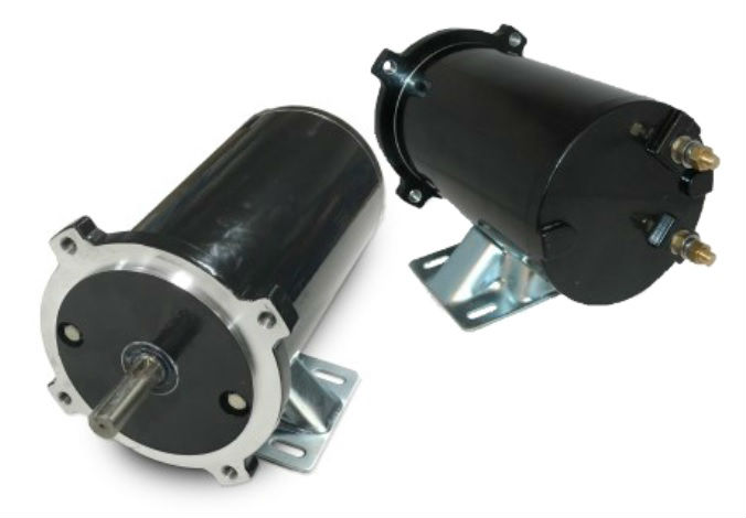 MaxxMotor 50090 Sno-Way V-Box Electric Salt Spreader Auger Motor With Keyway Shaft - 12V